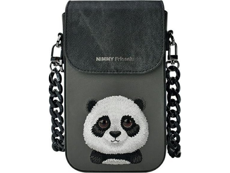 Nimmy Torebka Na Telefon Czarny/Black Big Eyed Pet 2.0 Panda