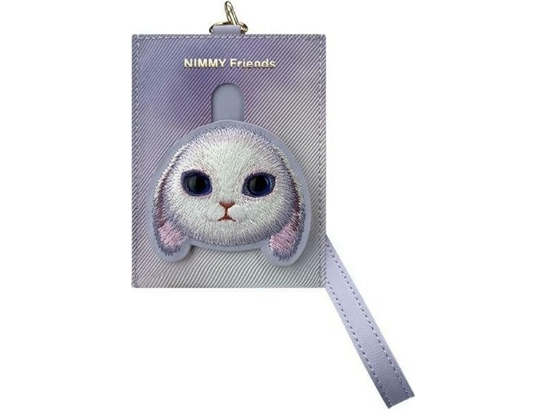 Nimmy Portfel Na Karty Fioletowy/Purple Big Eyed Pet 2.0 Rabbit