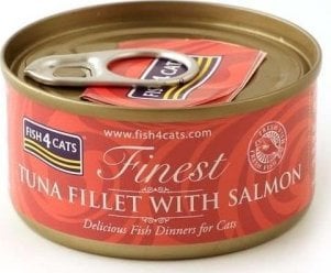 Fish4Cats Finest filet z Tuńczyka z Łososiem 70g