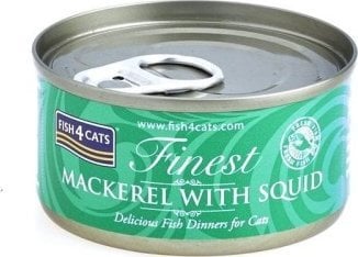 Fish4cats Feinste Makrele Mit Tintenfisch 70G