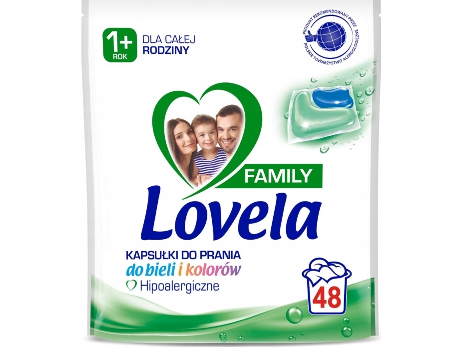 Lovela kapsler til vask Family, 48 stk.