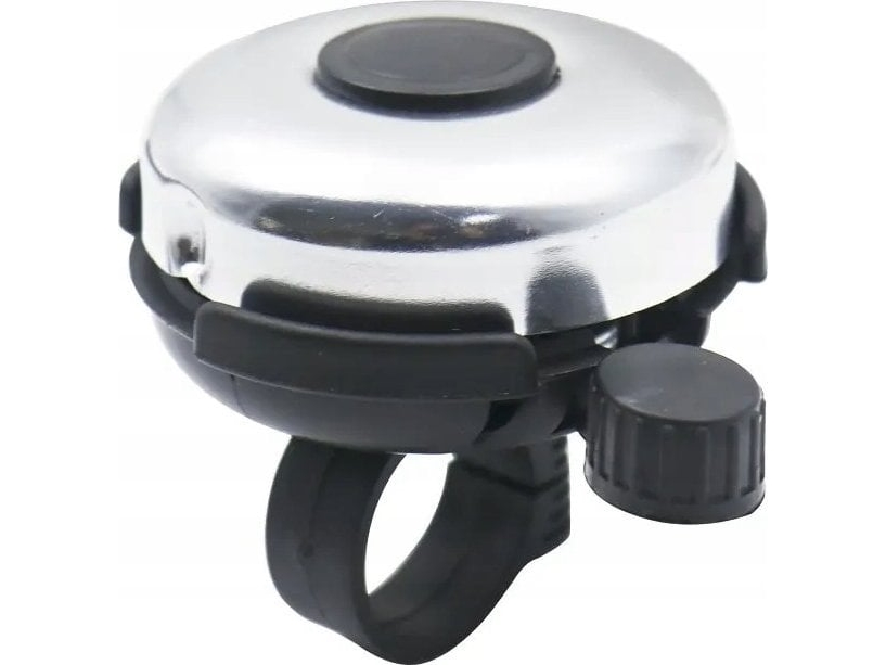 Cykel-/scooterklokke i aluminium FSBHN-075 sort sølv