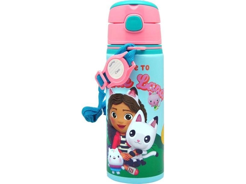 Gabby's Dollhouse 600-Ml-Aluflasche Mit Tragegriff Gabby's Dollhouse Gd00010