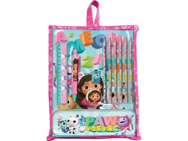 Gabby's Dollhouse 12-Piece Cat Stationery Set Gabby's Dollhouse Gd00062 Kids Euroswan