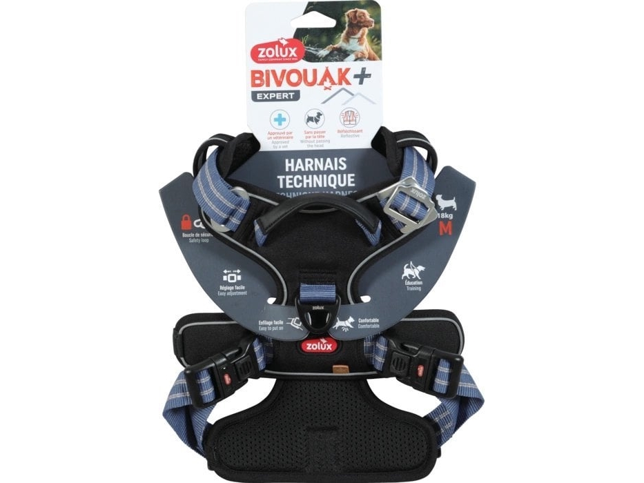 Zolux Hundegeschirr Bivouak M Blau