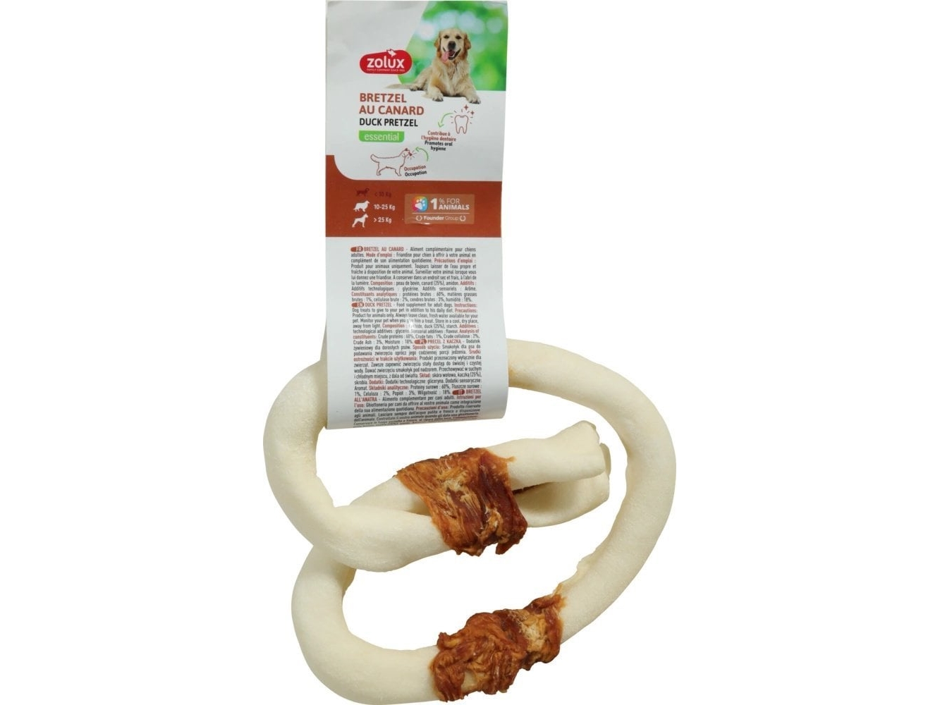 Happy Snacky Zolux Tyggeben Til Hund – Præcels Med And 12 Cm