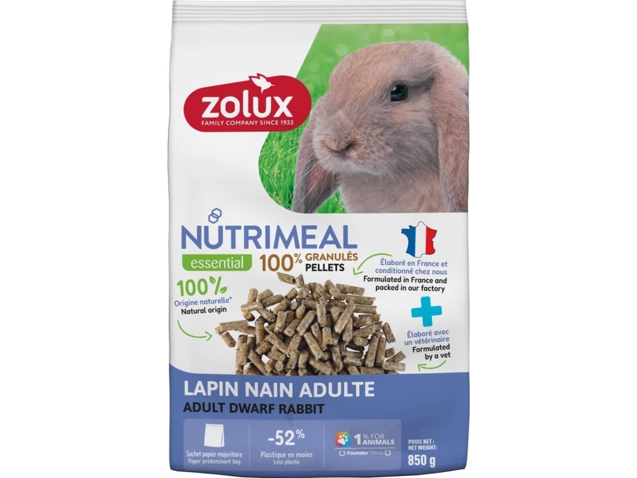 ZOLUX Karma granulat til kanin miniatur voksen NUTRIMEAL 4 850 g