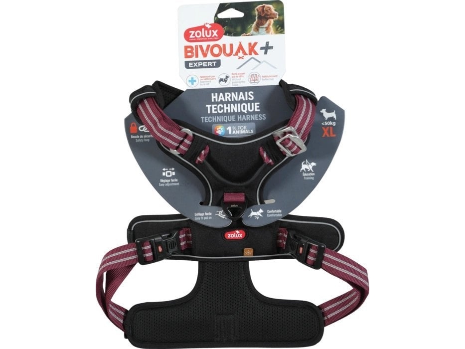 Zolux Hundegeschirr Bivouak Xl Rot