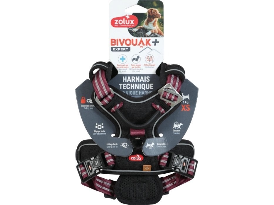 Zolux Hundegeschirr Bivouak Xs Rot