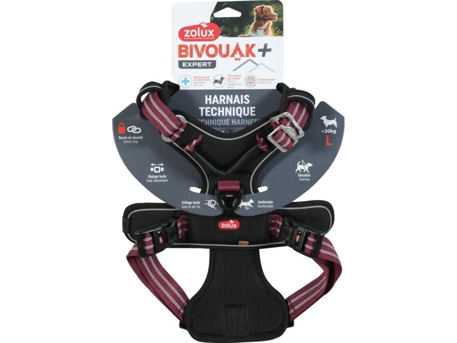 Zolux Hundegeschirr Bivouak L Rot