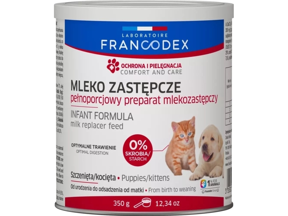 FRANCODEX PL pulvermælk til hvalpe og killinger 350 g