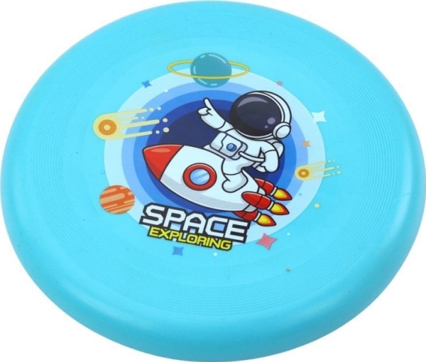 LeanToys Frisbee Flying Disc Cosmonaut Blue 20 cm