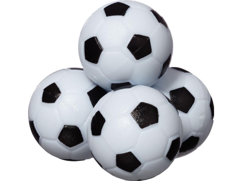 Enero sæt mini-fodboldstykker til bordfodbold, sr.36 mm, 4 stk.