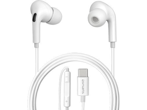 4Smarts Active In-Ear Stereo Headset Usb Type-C Melody Digital Basic, Kabelgebunden, Anrufe/Musik, 20 - 20000 Hz, Kopfhörer, Weiß