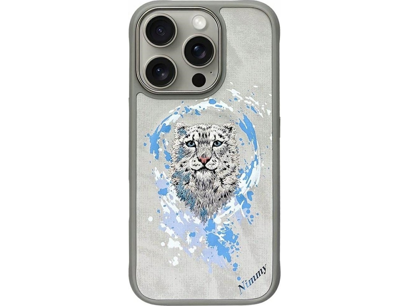 Nimmy Pantera Magsafe Apple Iphone 16 Pro Dėklas Telefonui Pilkos Spalvos
