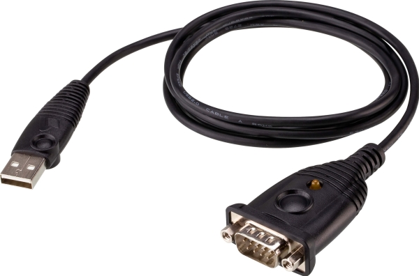 Aten Usb-A - Rs-232-Adapter Sort (Usb Til Rs-232-Adapter (Ftdi))