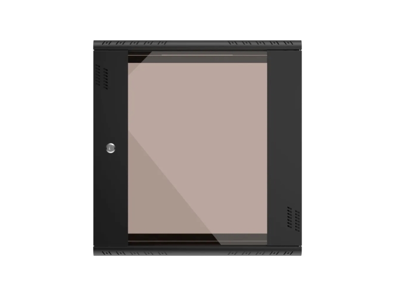 Extralink Rackmount-Schrank Premium 12U 600X450 Schwarz Werkzeuglose Montage, Wandbefestigung, Wandmontiertes Regal, 12U, Schwarz