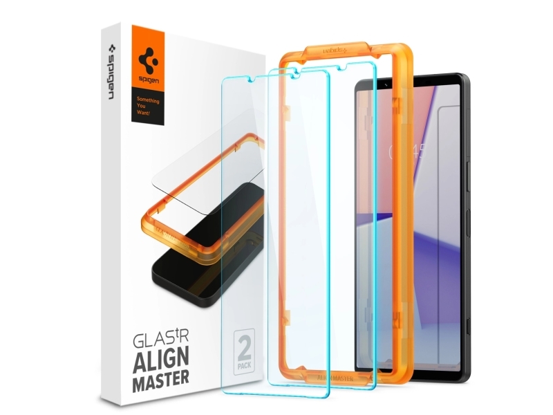 Spigen Spigen Alm Glas.tr Slim Sony Xperia 1 V 2 Szt. Szko Hartowane Agl06430