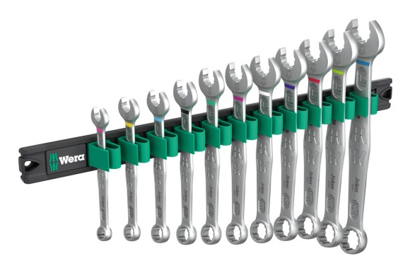 Wera 05020233001, 8,10,11,12,13,14,15,16,17,18,19 Mm, Sort, Rustfrit Stål, Tjekkiet, 380 Mm, 160 Mm, 45 Mm