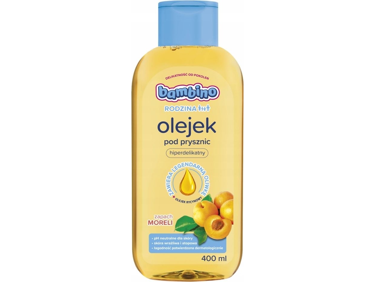 Bambino Family Hyperdelicate Shower Oil - Apricot Scent 400Ml