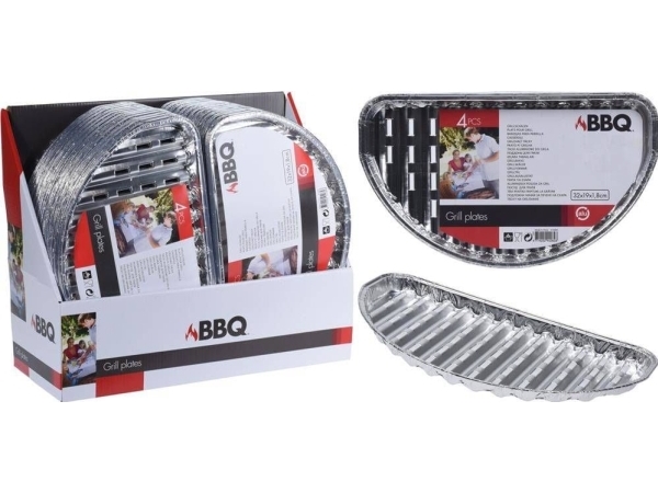 Affek Design grillplattor, set med 4 st 32x19 cm | Trädgården - Grill tillbehör - Grillredskap | GameStuff