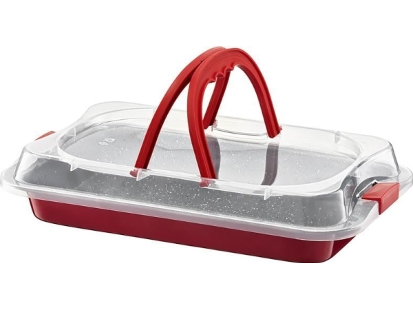 Dajar paahtopannu muovikannella Cherry 36 x 23 cm Ambition