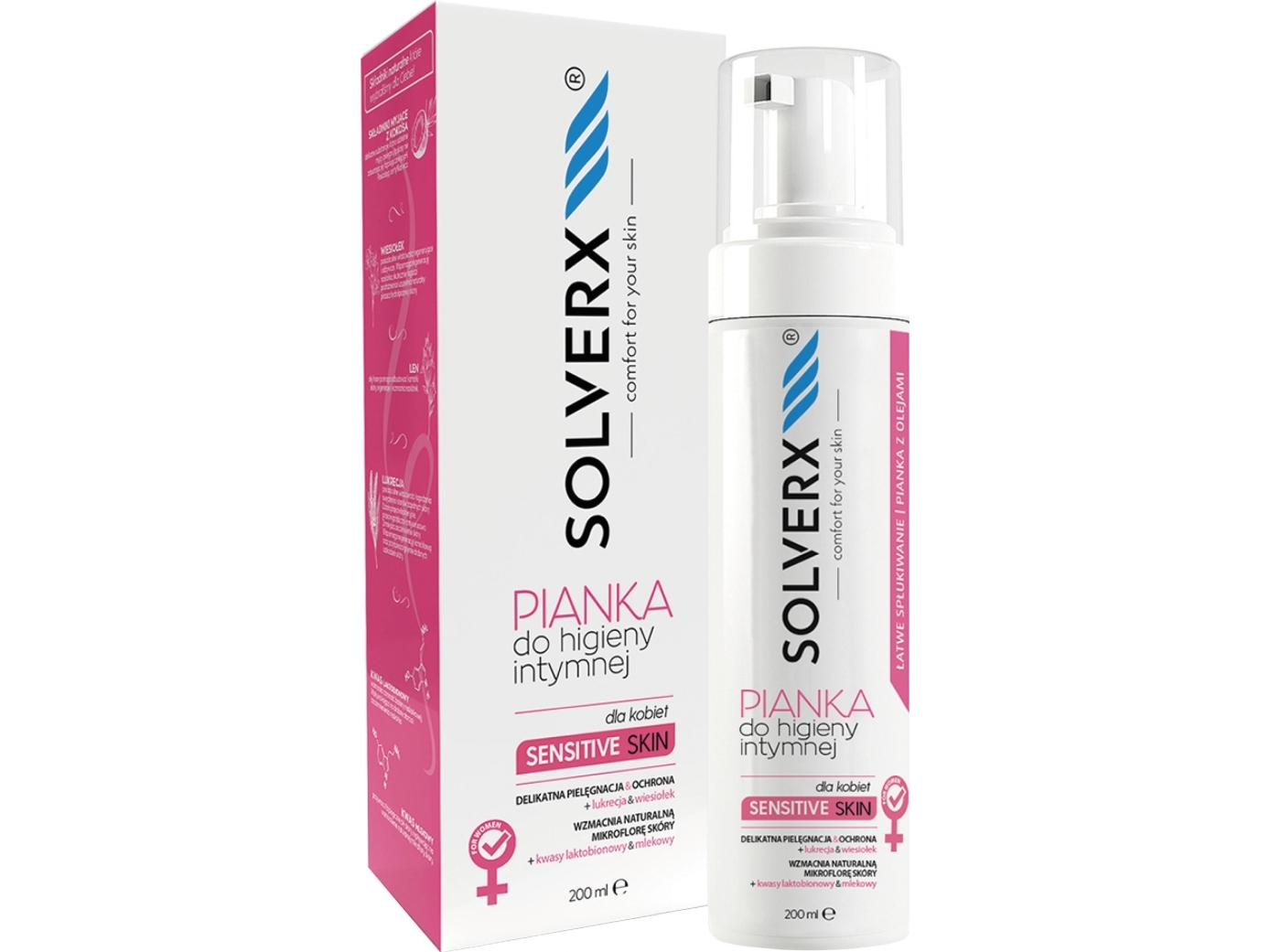Solverx Sensitive Skin Intimate Hygiene Foam For Women 200Ml