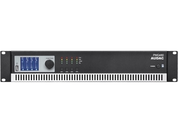 Audac Audac Pmq480 4-Kanals Effektforstærker Med Wavedynamics 70 V/100 V