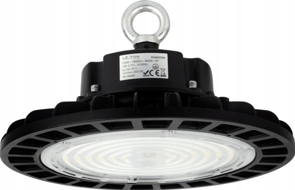 Lager-/værkstedsarmatur PHANTOM, 230Vac, 100W, 19.000 lm, 190 lm/W, 120°, 1-10V dæmpbar