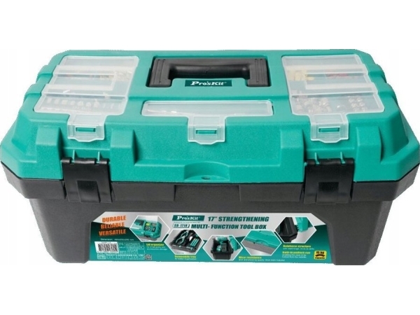 Verktygslåda med löstagbar bricka 14 10kg 310x150x130mm, ProsKit | Datorkomponenter - Datorchassin & Tilbeör - IT-Verktyg | GameStuff