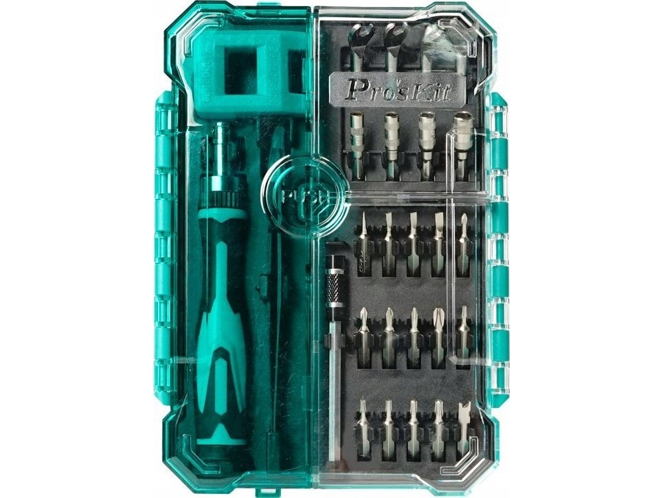 Verktygssats för elektronikreparation (27 st), ProsKit | Datorkomponenter - Datorchassin & Tilbeör - IT-Verktyg | GameStuff