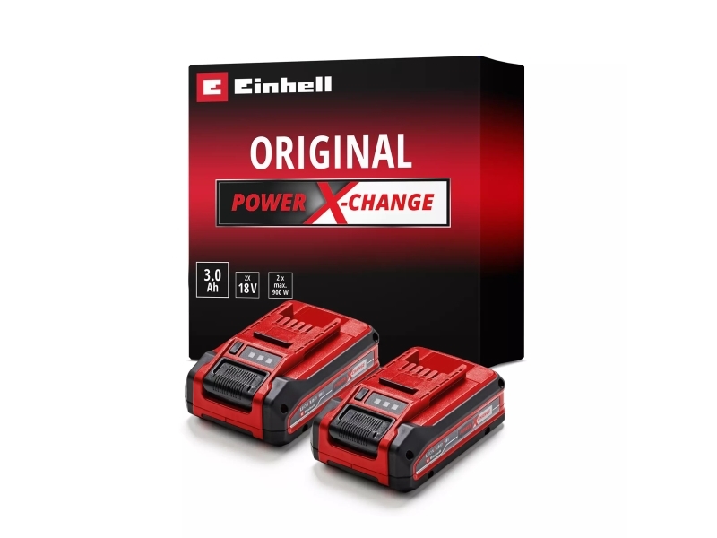 Akku Power-X-Change Plus TWIN-PACK 18Volt 3,0Ah (rot/schwarz, 2 Stück, ohne Ladegerät)