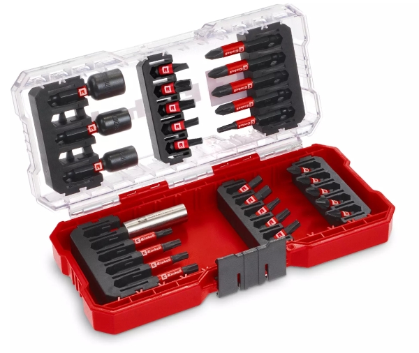 Einhell 49108703, 28 Stk., Stahl, Ph1 / 2X Ph2 / 2X Pz2 / 2X T20 / T25 / T30 / T40 / Sl5 2X Ph2 / 2X Pz2 / 2X T15 / 2X T20 / T25