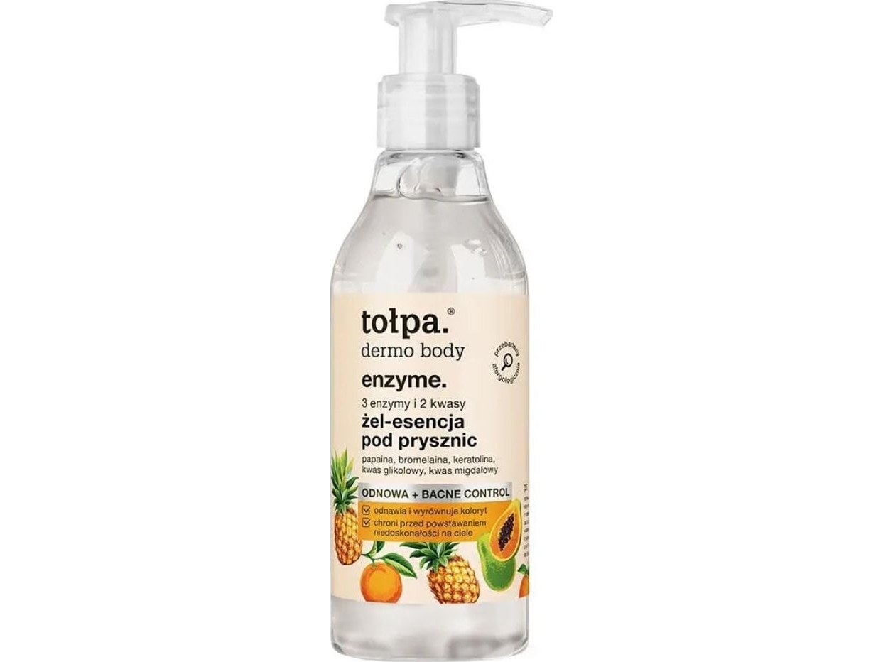 Tolpa Tolpa, Dermo Body Enzyme, Shower Gel-Essence, 3 Enzymer Og 2 Syrer, 195 Ml