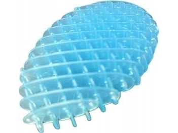 LeanToys fidget-legetøj blå gennemsigtig antistress farvet elastisk 5 cm