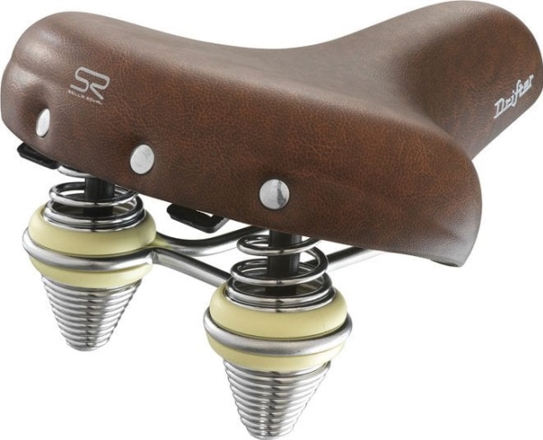 Selle Royal Sadel Selleroyal Premium Relaxed 90St. Drifter Small Unisex Gelowe + Brune Fjedre (New 2023)