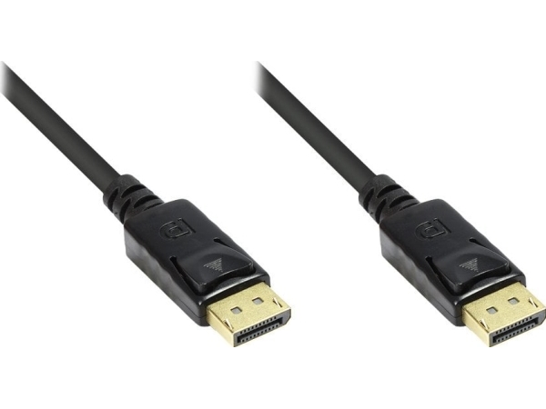 Alcasa Displayport/Displayport - 10 M - Displayport - Displayport - Männlich - Männlich - Gold - Schwarz (4810-100G)