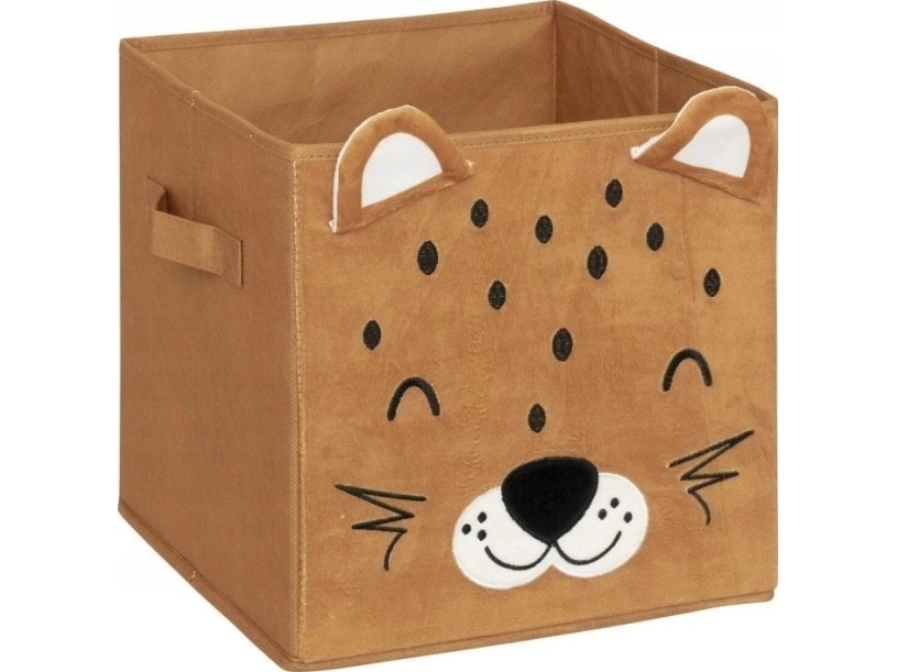 Atmosphera legekasse med ører LEOPARD, 29 x 29 x 29 cm