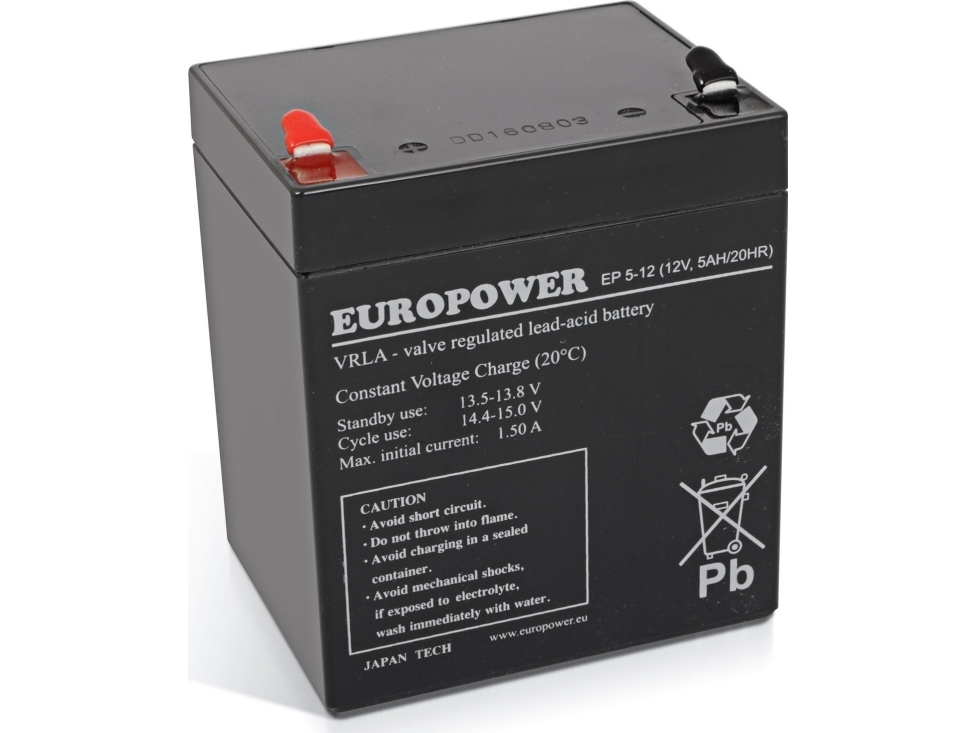 Europower Akumulator 12V 5Ah Agm Europower Ep5-12
