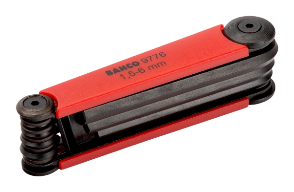 BAHCO Unbrako®-nyckelsats, svart, metriskBE-9776-sats, 7 delar1.5-2-2-2.5-3-4-4-5-5-6mmmonterad i knivhållare | Verktyg & Verkstad - Handverktyg - Skiftnyckel | GameStuff