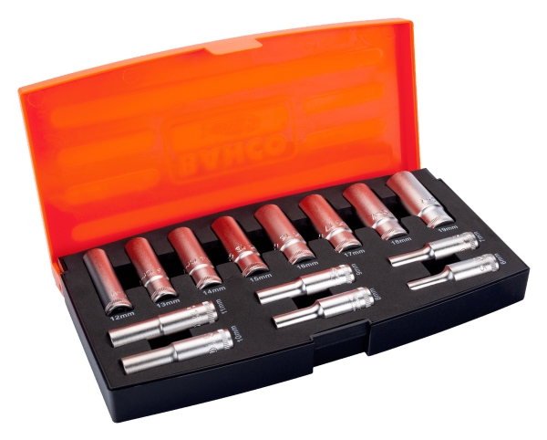 Bahco toppset 3/8 lång 14 delar 6-19mm | Verktyg & Verkstad - Handverktyg - Nycklar och toppar | GameStuff