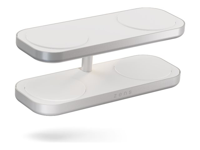 ZENS Quattro Charger Pro 4 - Trådlöst laddställ + växelströmsadapter - 15 Watt - 4 utdatakontakter (magnetisk) - vit | Tele & GPS - Mobil tillbehör - Övriga tillbehör | GameStuff