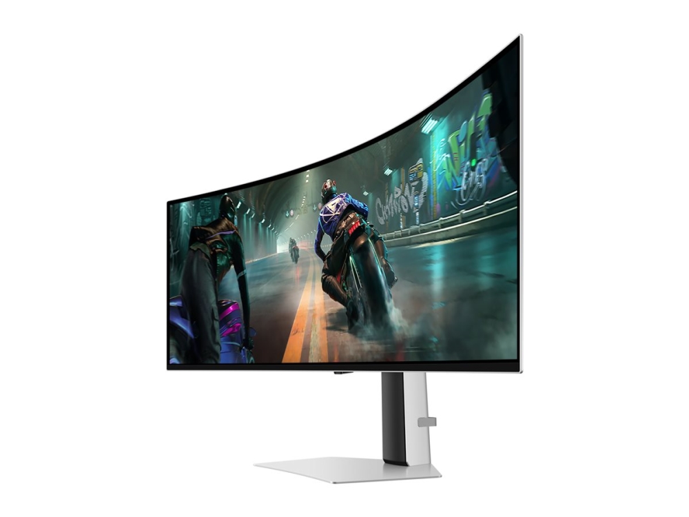 Samsung Odyssey OLED G9 S49DG912SU - G91SD Series - OLED-monitor - spel - böjd - 49 - 5120 x 1440 Dual Quad HD @ 144 Hz - 250 cd/m² - 1000000:1 - DisplayHDR 400 True Black - 0.03 ms - DisplayPort, Micro HDMI, HDMI - silver | Spel - Bildskärmar & tillbehör - Bildskärmar | GameStuff
