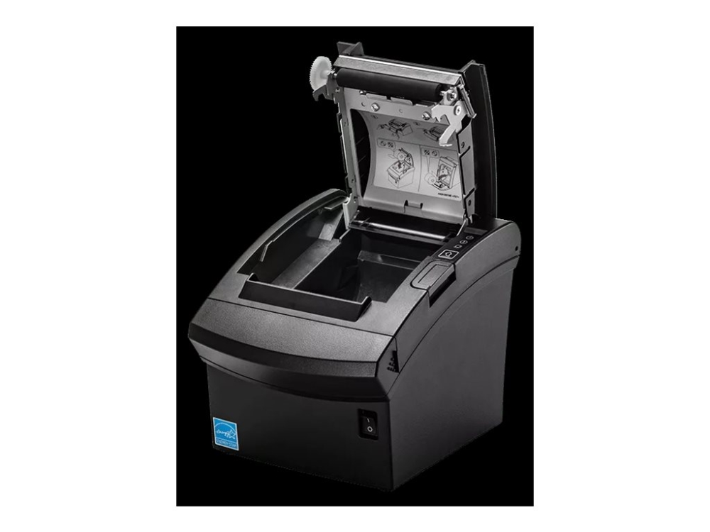 BIXOLON SRP-350plusV - Kvitteringsprinter - direkte termisk - Rulle (8 cm) - 180 dpi - op til 400 mm/sek. - USB 2.0, LAN, Wi-Fi(n) - skærer