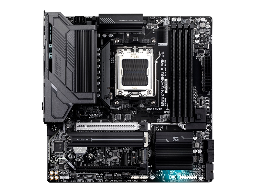 Gigabyte B850m Gaming X Wifi6e - Motherboard - Micro Atx - Sockel Am5 - Amd B850 Chipsatz - Usb-C 3.2 Gen2, Usb 3.2 Gen 2, Usb 3.2 Gen 1 - Wi-Fi 6, 2