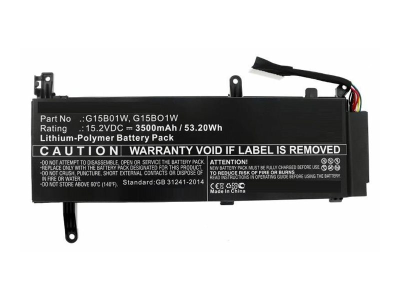 Coreparts - Batteri - Li-Pol - 3500 Mah - 53.2 Wh - Sort