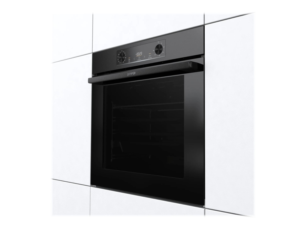 Gorenje Essential BPS6737E07B - Ugn - med ångfunktion - inbyggd - fördjupning - bredd: 56 cm - djup: 55 cm - höjd: 59 cm - med självrengöring - Klass A+ - svart | Vitvaror - Ugnar - Ångugnar | GameStuff