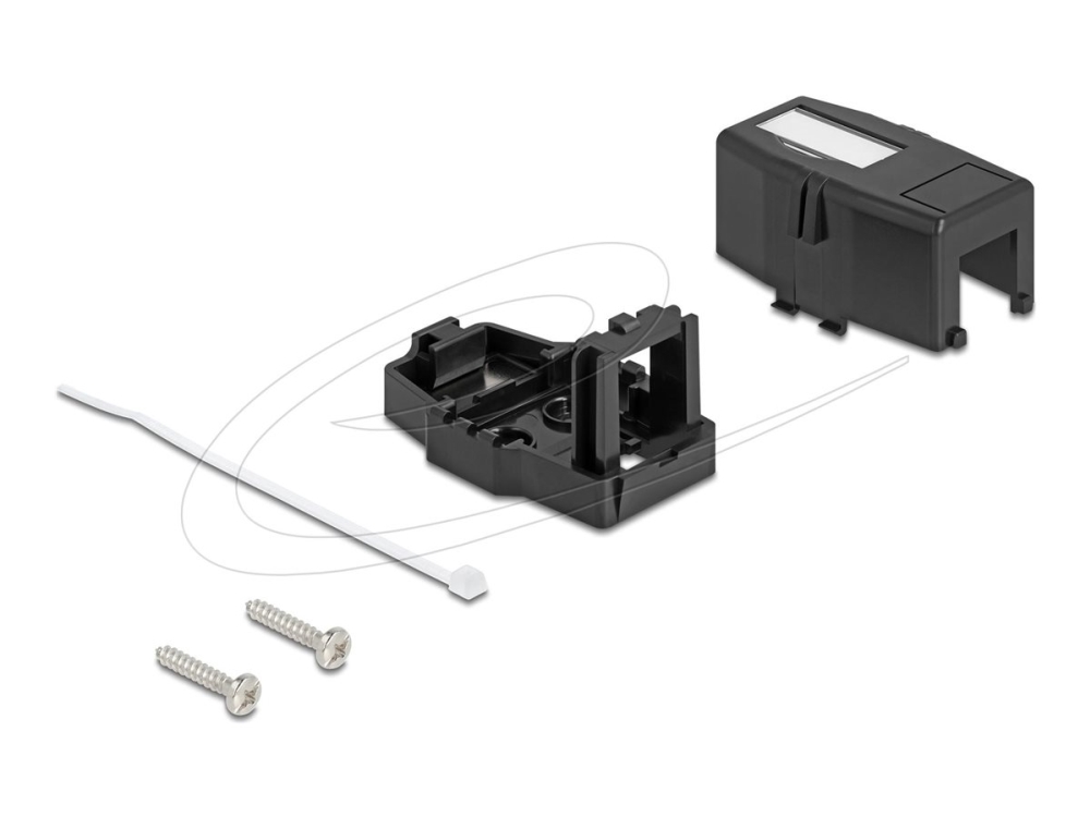 Delock 85840, Einrastbarer Rahmen, Kunststoff, Schwarz, 345 Mm, 545 Mm, 324 Mm
