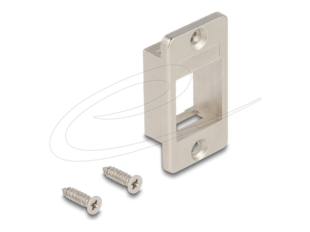 Delock - Sort Slutsten-Patchpanel - 1 Port