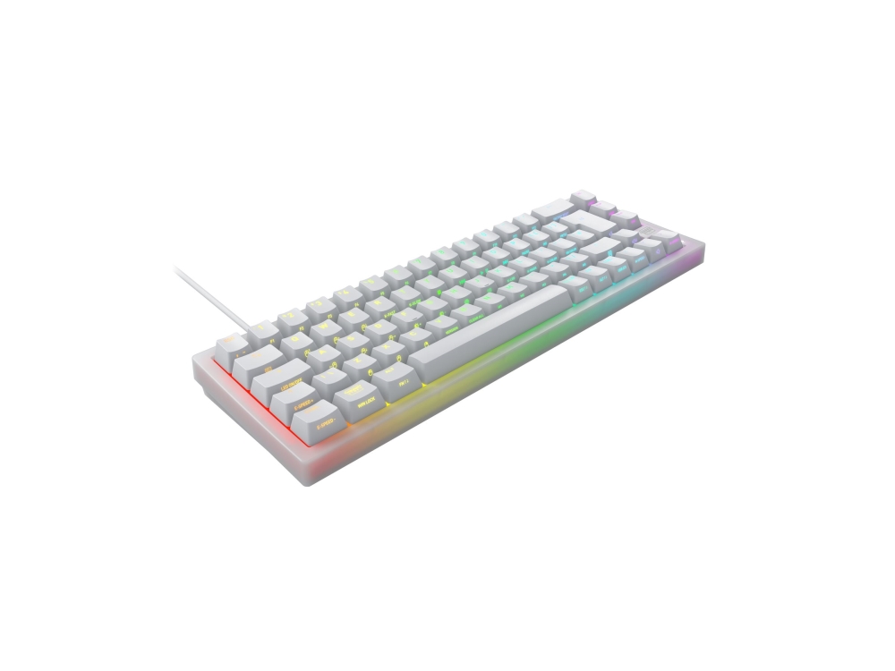 Cherry Xtrfy K5v2 Tastatur 65 Compact Baggrundsbelyst Usb Qwerty Nordisk Tastkontakt: Cherry Mx2a Rød Hot Swappable Hvid